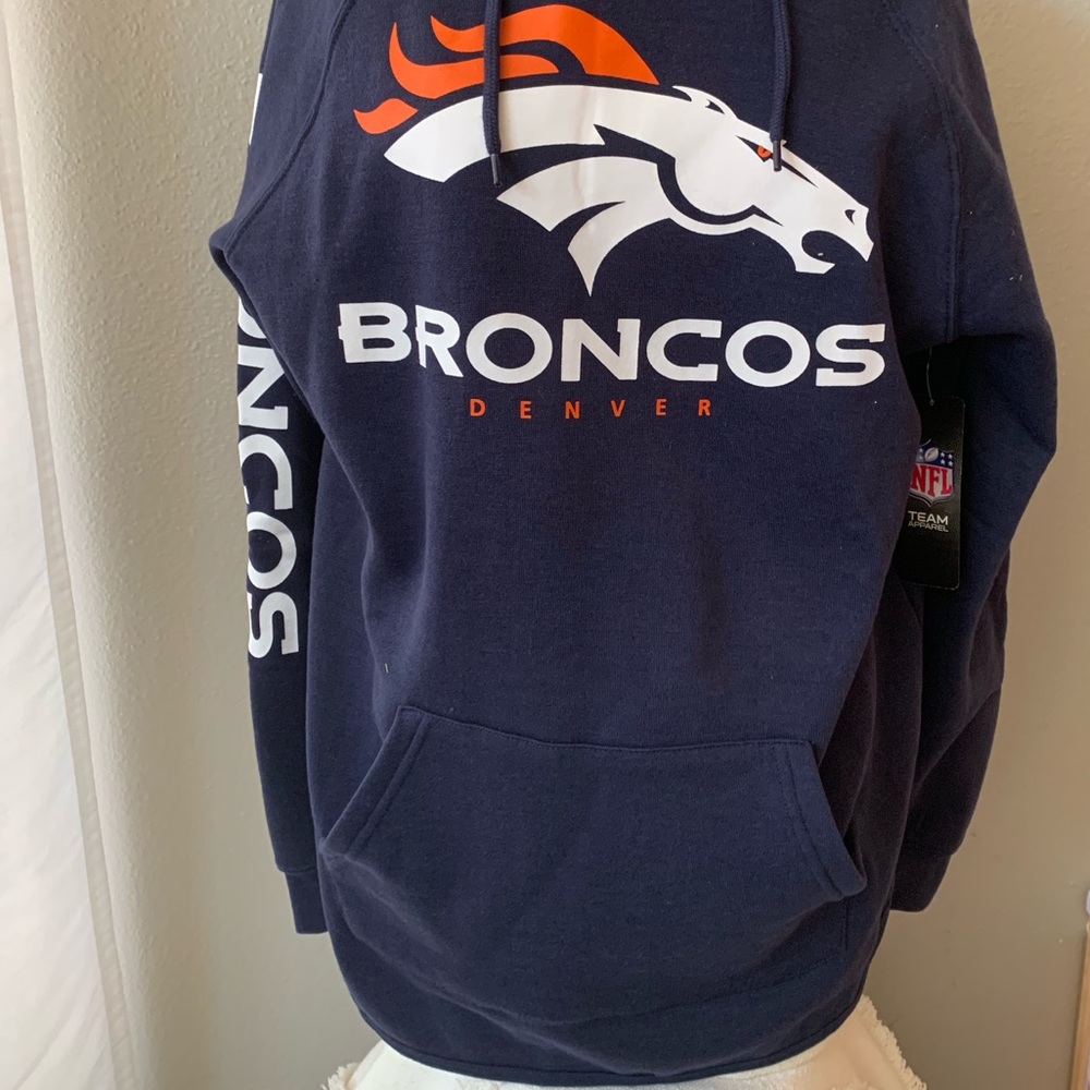 NFL Broncos Navy Blue Hoodie
